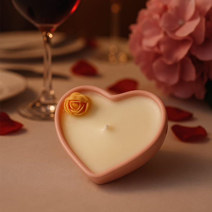 The Little Heart Jar Candle