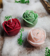 Mini Rose Candles (Pack Of 1)